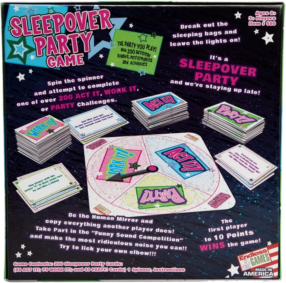 The Sleepover Party Card Game