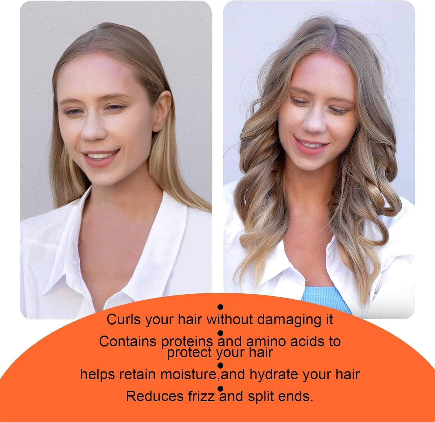 CORATED No Heat Curlers, Overnight Heatless Curls for Long Hair, Heatless Curling Rod Headband You Can Sleep In, Soft Silk DIY Hair Styling Tools Kit, Hair Wrap Curls for Medium Hair - Blue image number 7