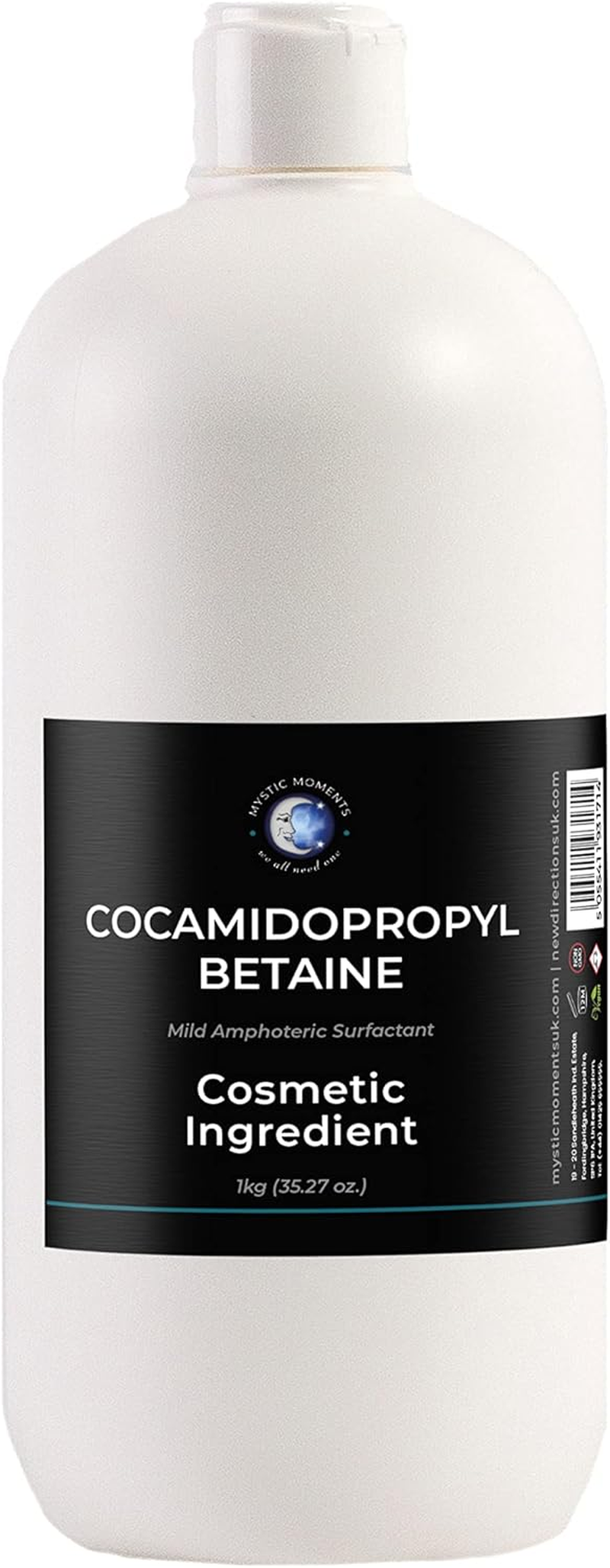 Mystic Moments | Cocamidopropyl Betaine Liquid | Mild Amphoteric Surfactant | High Foaming Biodegradable Ingredient for Shampoos, Body Wash & Skincare Cleansers | Cosmetic Grade | 125G image number 1