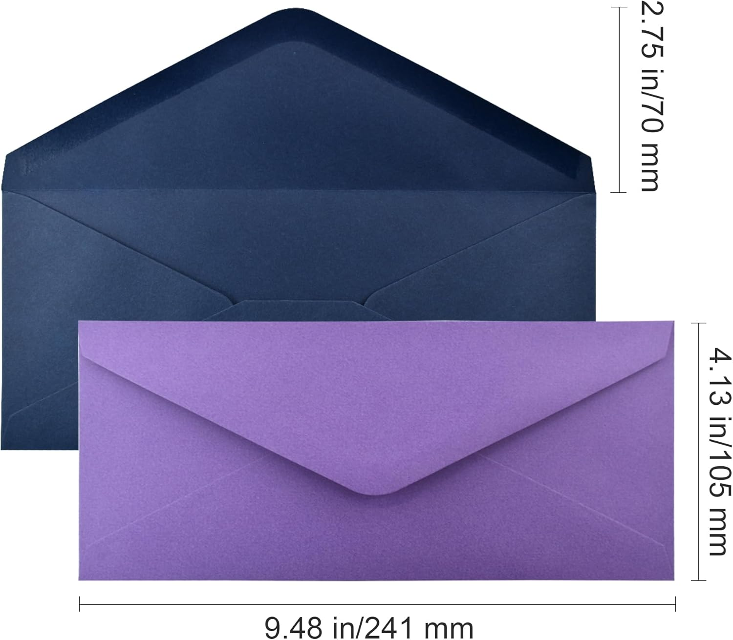 VANRA 150 PCS Colorful Envelopes #10 Business Envelopes Bulk with V Flap for Office Checks, Letter Mailing Invoices, Party Invitations, 4.13 X 9.49 in (15 Assorted Colors)