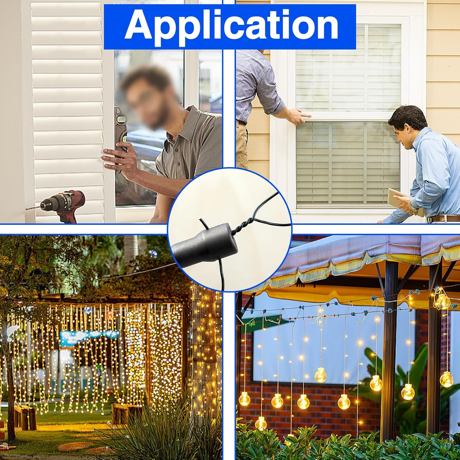 SPEEDWOX 2PCS Power Wing Nut Driver Set 1/4 Inch Hex Shank Steel Drills Bits Wing Nuts Drill Bit Socket Wrenches Tools Slot Set for Panel Nuts C Hook Bolts Eye Screws Q-Hanger image number 6