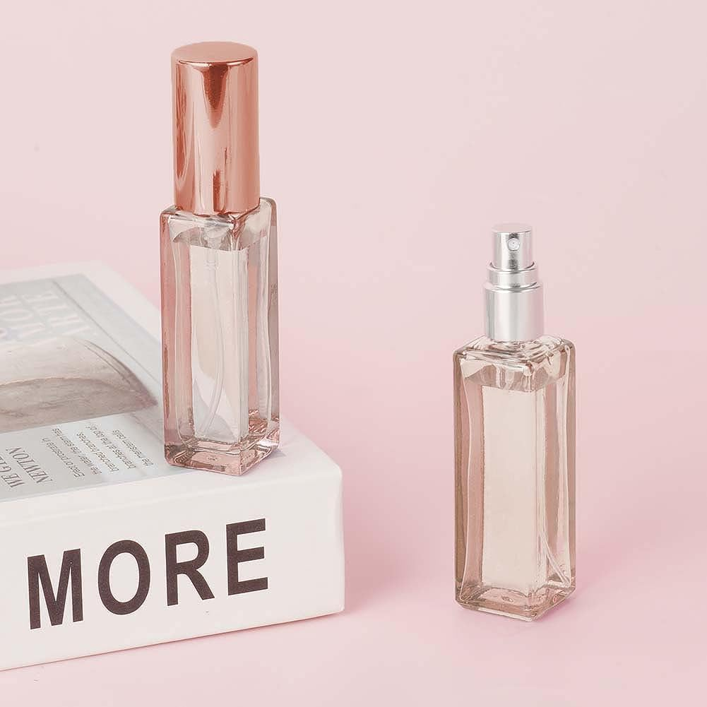 LOPHE Perfume Atomiser, 6 X 10 Ml Perfume Atomiser Refillable Mini Perfume Atomiser with Dispenser, Atomiser Perfume Spray Bottle for Travel Men and Women, Holidays, Air Travel, Orange - Multicoloured image number 2