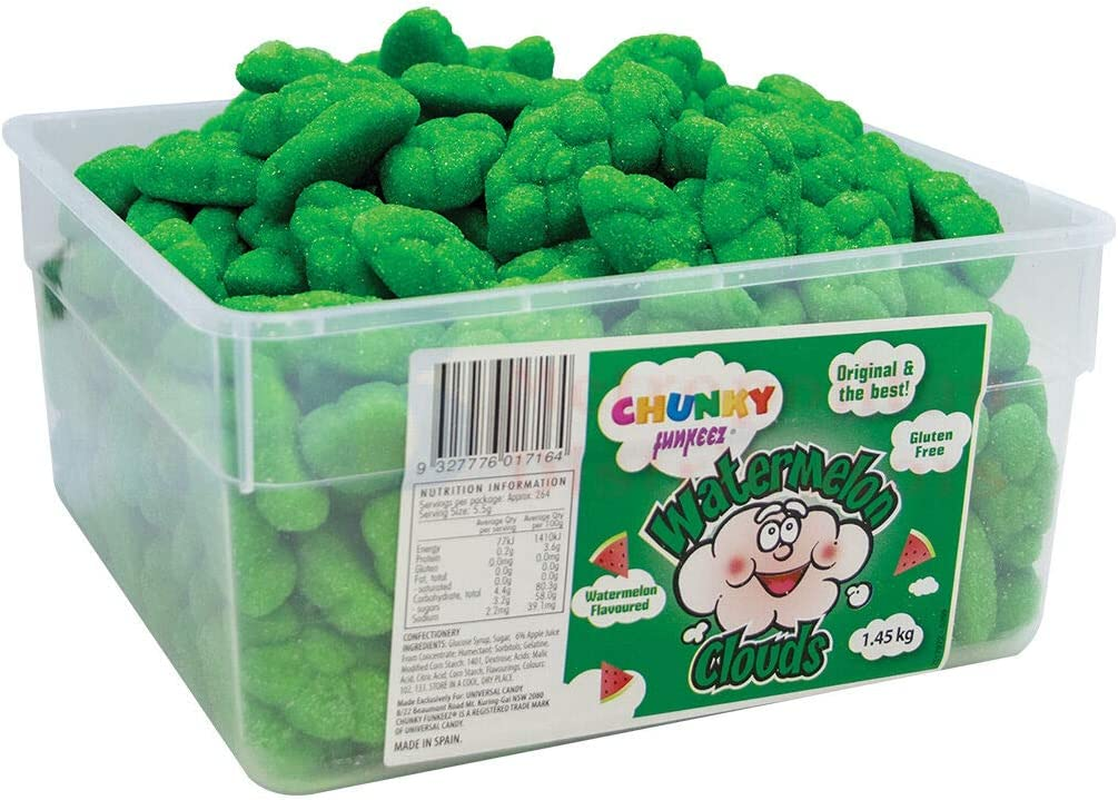 Chunky Funkeez Watermelon Clouds Lollies, 1.45 Kg