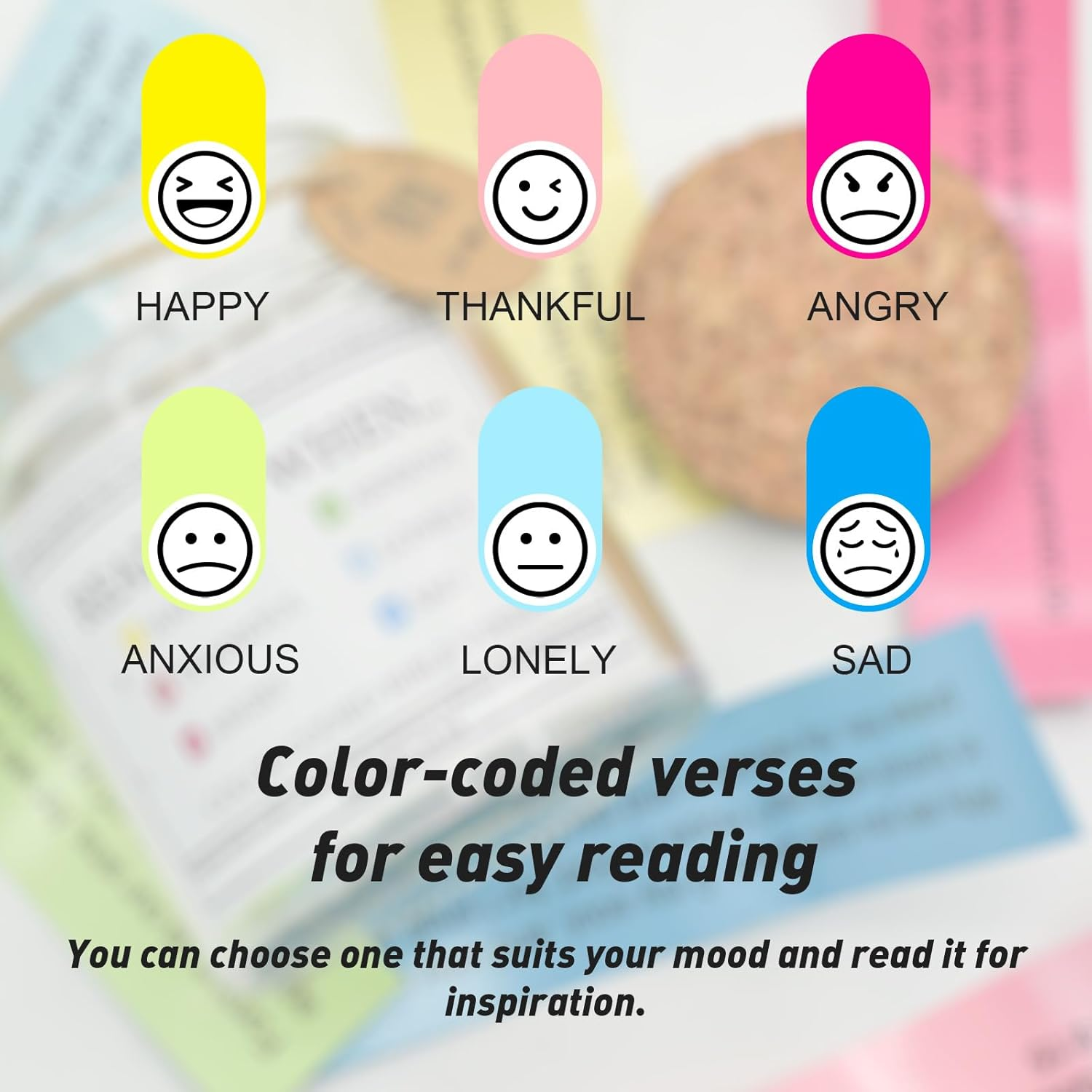 VANRA Bible Verse Jar with 96 Color Coded Scriptures Inspirational Christian Gifts for Women Prayer Hope Jar Read Me When, Bible Study Supplies, Christmas (Read Me When) image number 1