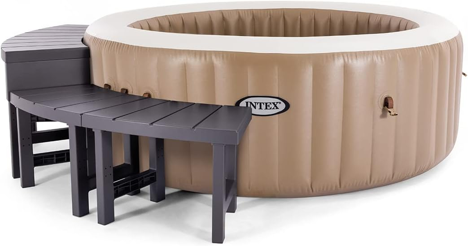 Intex 28514 2 Medium Purespa&trade; Accessories Benches, Compatible W/ 4 Person Spas, Combines to Create a Larger Bench, Flat Storage, 159 Kg Capacity