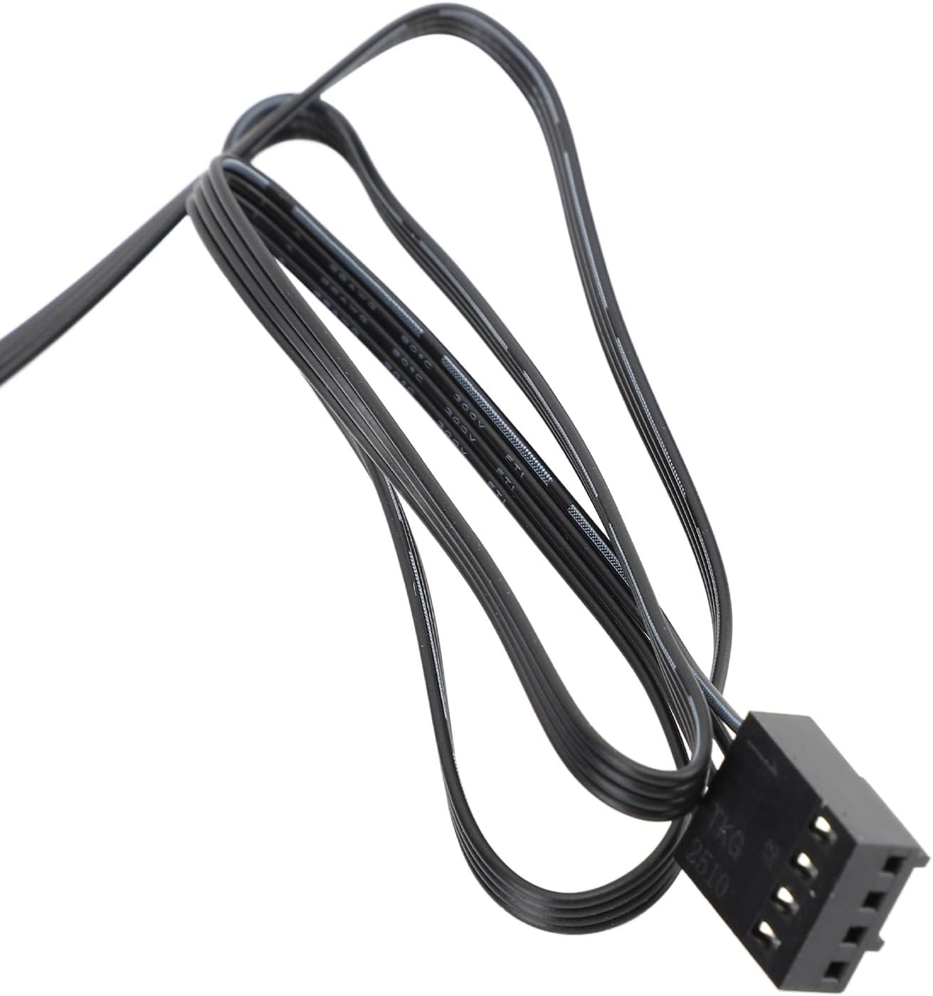 70Mm Case Fan with Dual Ball, Cooling Fan, High Performance Cooling Fan Speed up to 2500RPM 7 Blade, 4 Pin PWM Intelligent Temperature Control image number 5