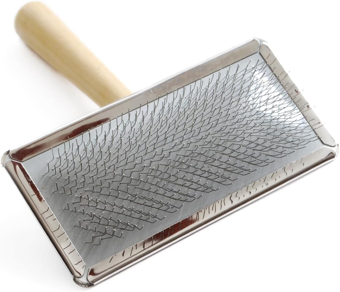 Style It Dog Grooming Eco Slicker Brush for Dogs & Cats, Small - Suitable for Medium to Long Coats, De-Tangles & De-Sheds for Healthy Coats, Eco Bamboo Handle image number 3