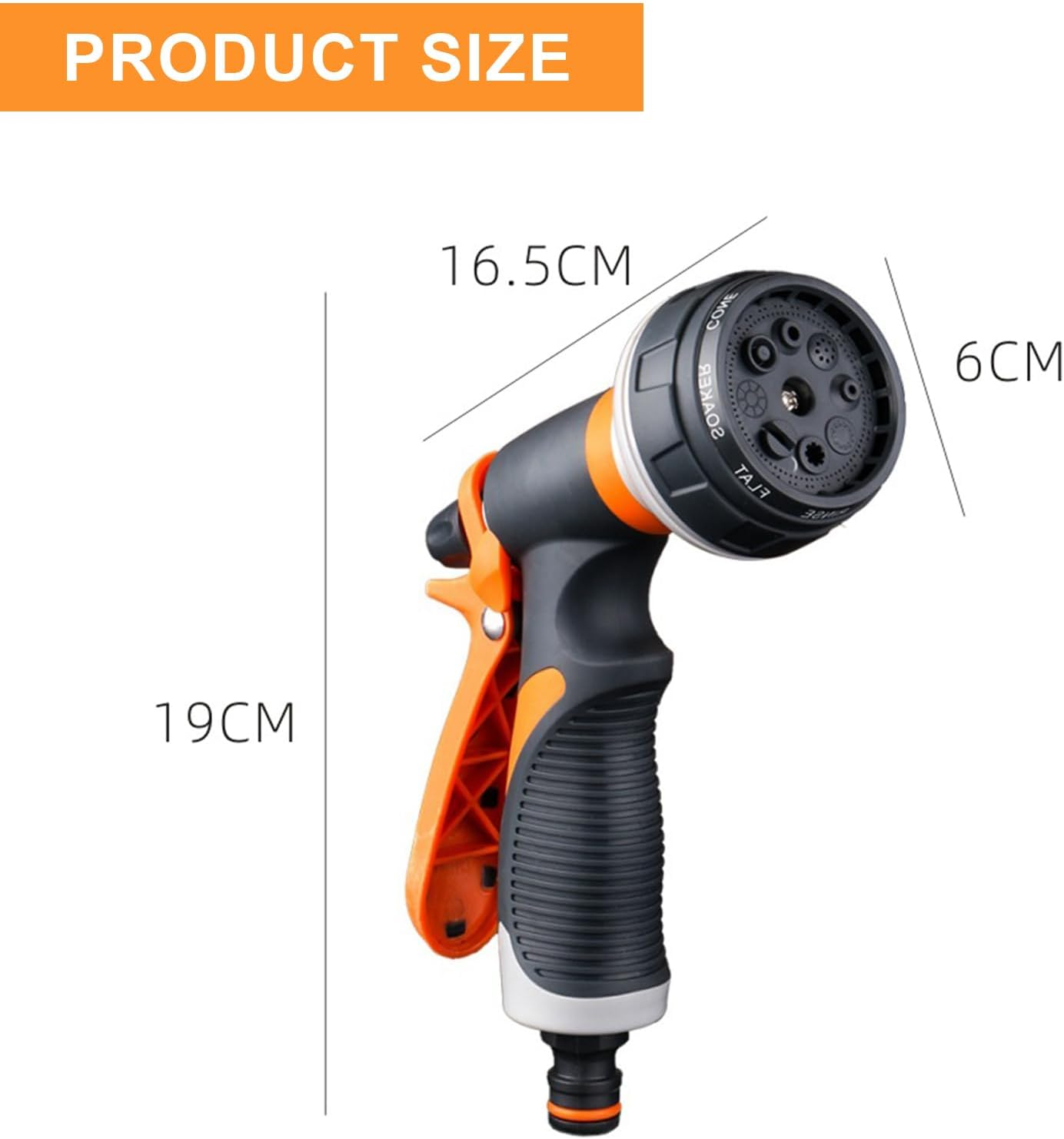 UOEPOWA Garden Hose Spray Nozzle, 8 Modes High Pressure Nozzle Sprayer for Plant Watering, Car and Pet Washing, Sidewalk Cleaning image number 5