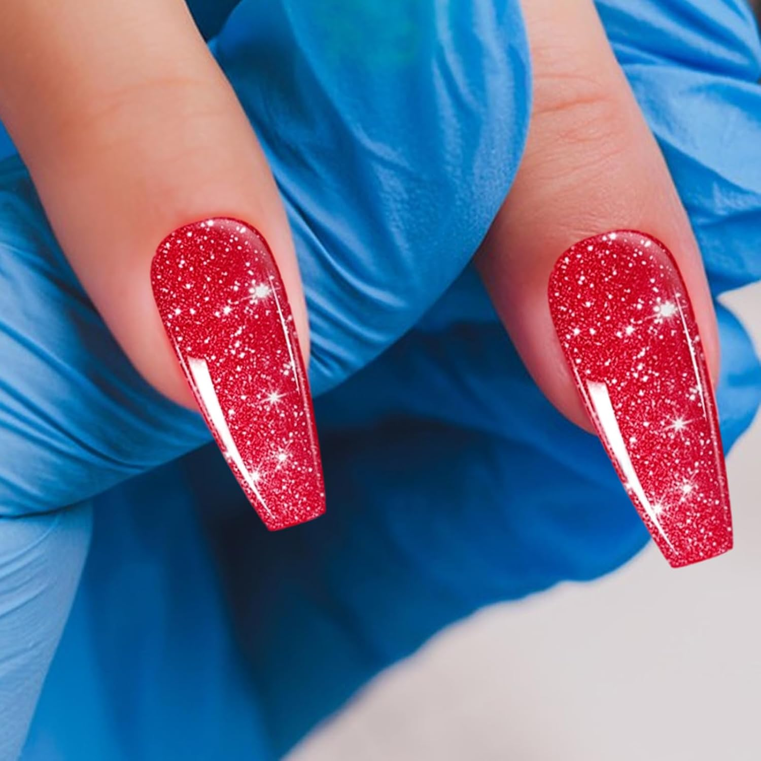 Rronnoy Reflective Glitter Gel Polish,12 Colors Nail Polish Gel - Long-Lasting Reflective Manicure Liner for Art Design Summer Salon Party Women Holiday Home image number 4