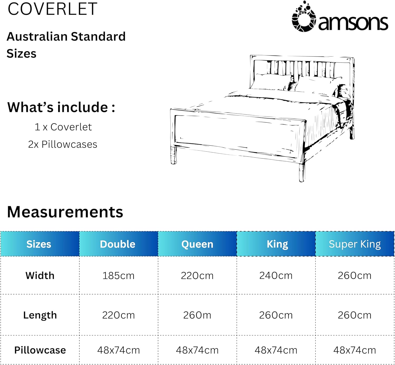 Bedding Comforter Sets &ndash; Microfiber Comforter Bed Set &ndash; Comforters & Sets- White Bedspreads and Coverlets- Bedding & Linen (3Pc, King) image number 4