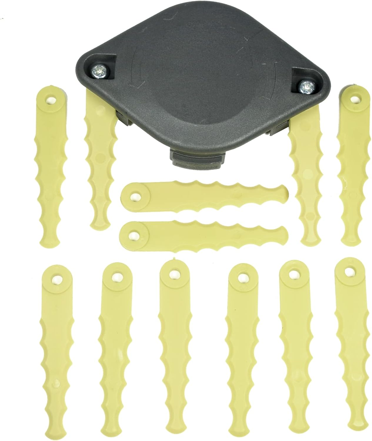 ACFHRL2 Polycarbonate Bladed Trimmer Head Compatible with Ryobi 18V, 24V, and 40V RY40210, RY40210A Strimmers with 12 Quickload Blades image number 4