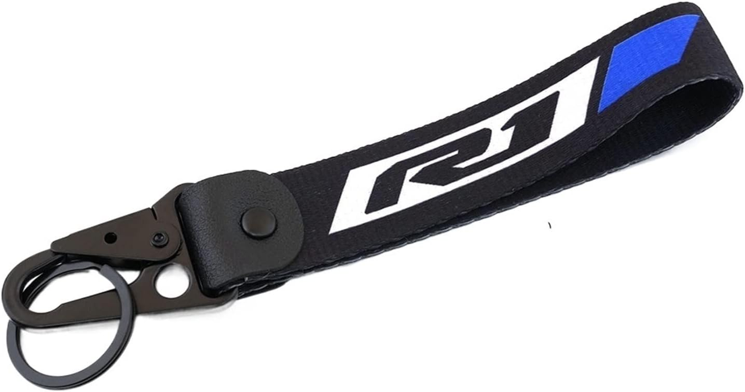 WYJDZSW Keyring Keychain Compatible with Yamaha R1 R6 R3 YZF-R6 2015 Yzf R1 2006 Yzf-R3 All Years Accessories Motorcycle Embroidery Key Ring Chain image number 4