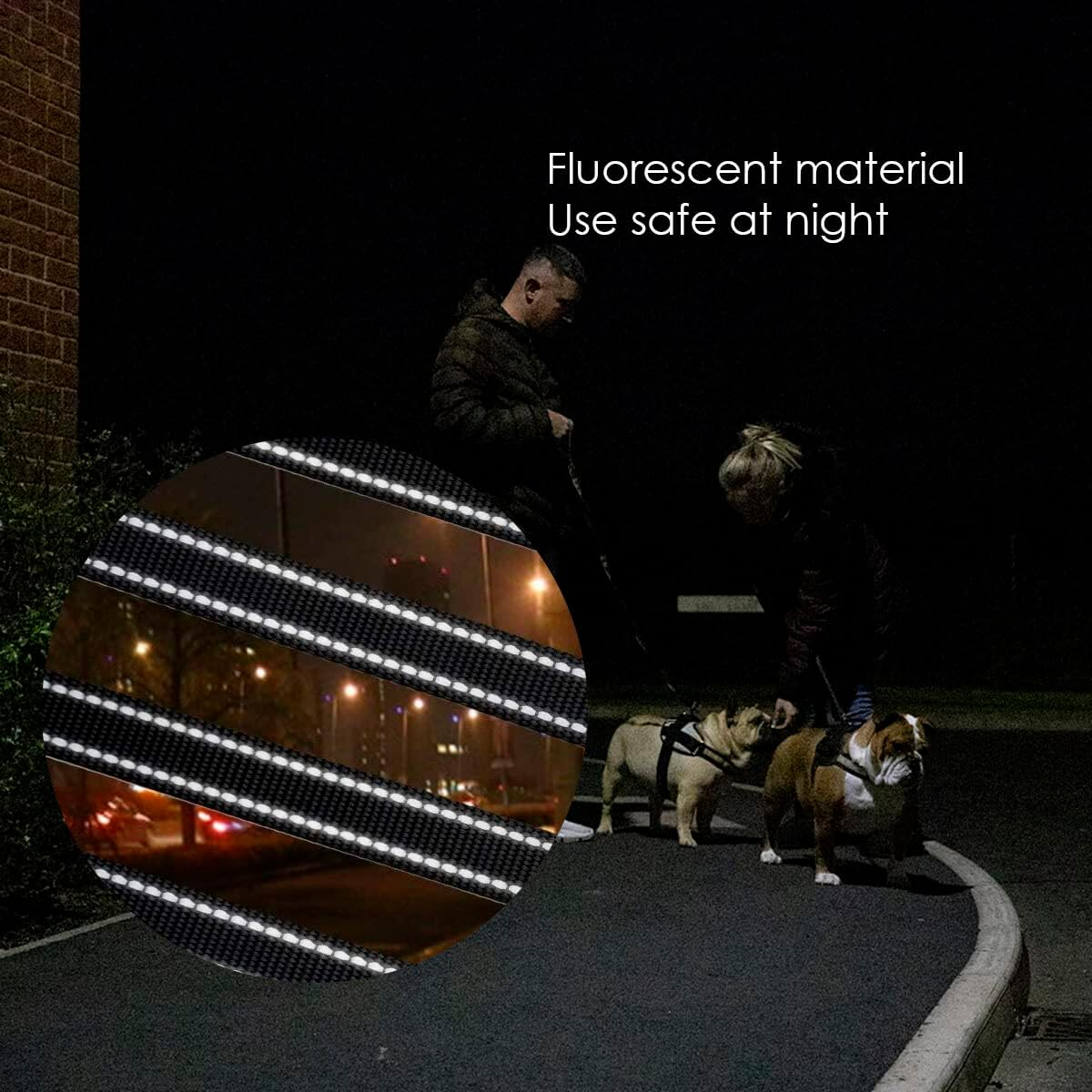 Esenlong 3 Way Dog Leash, Reflective Dog Lead with Padded Handle, Removable Dog Leash image number 6