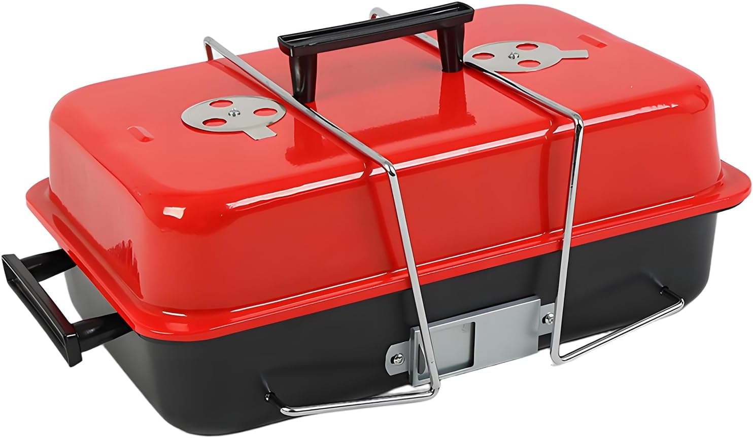 Portable Charcoal Grill, Folding Tabletop Barbecue Smoker with Lid, Small BBQ Grill for Outdoor Cooking Backyard Camping Picnics image number 6