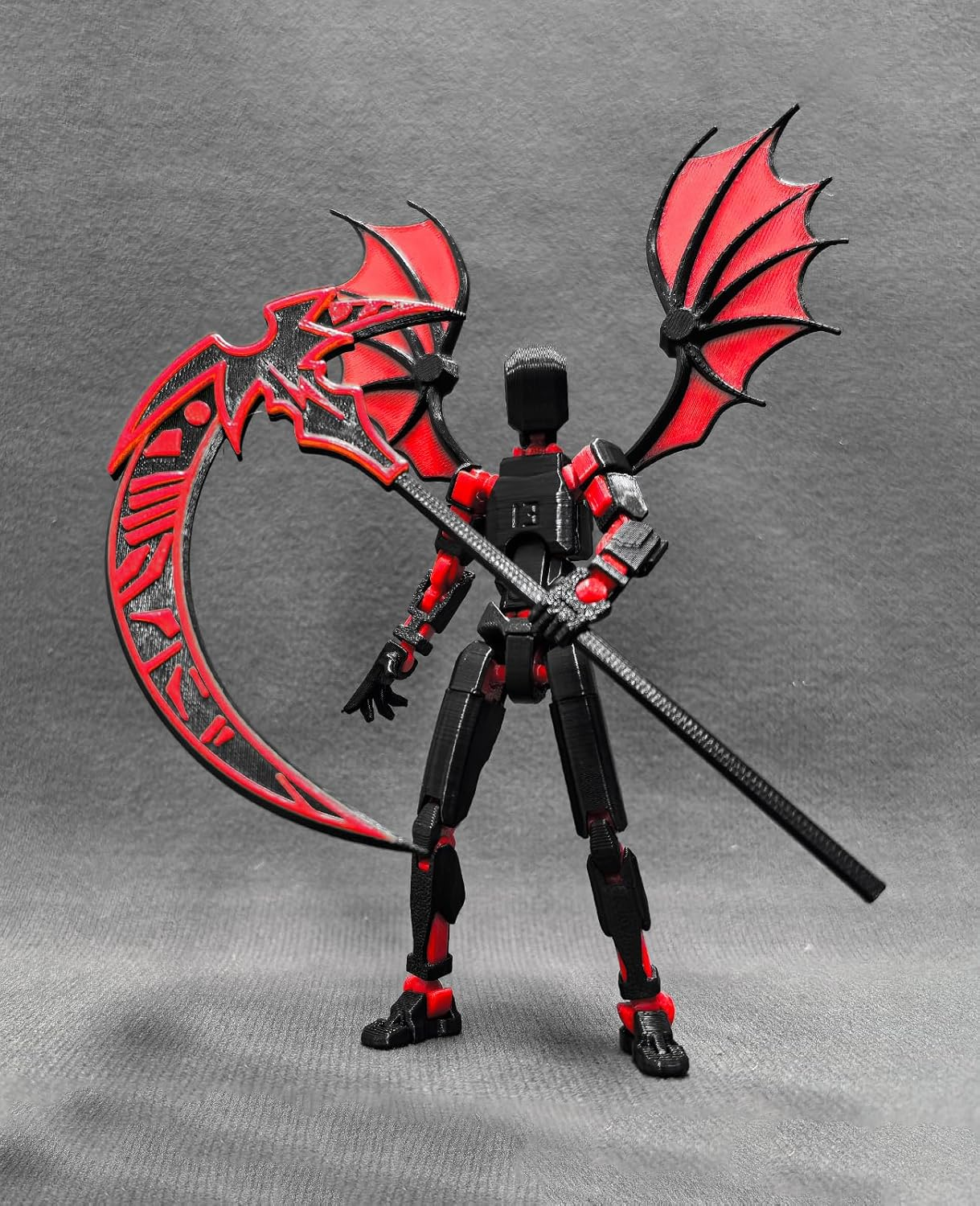 Lucky 13 Action Figures (Assembly Completed) T13 Action Figure Set,3D Printed Robot 13 Action Figure, Dummy 13 Set, for Collectors Desktop Decorations, Red