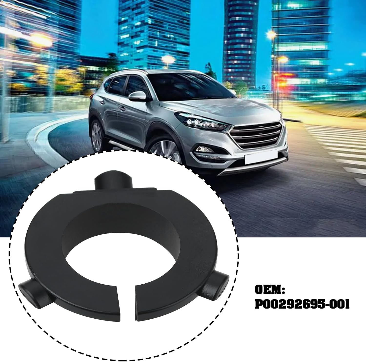 Emsea 2Pcs H7 LED Headlight Adapter P00292695-001 Compatible with Hyundai Tucson 2016-2020 image number 6