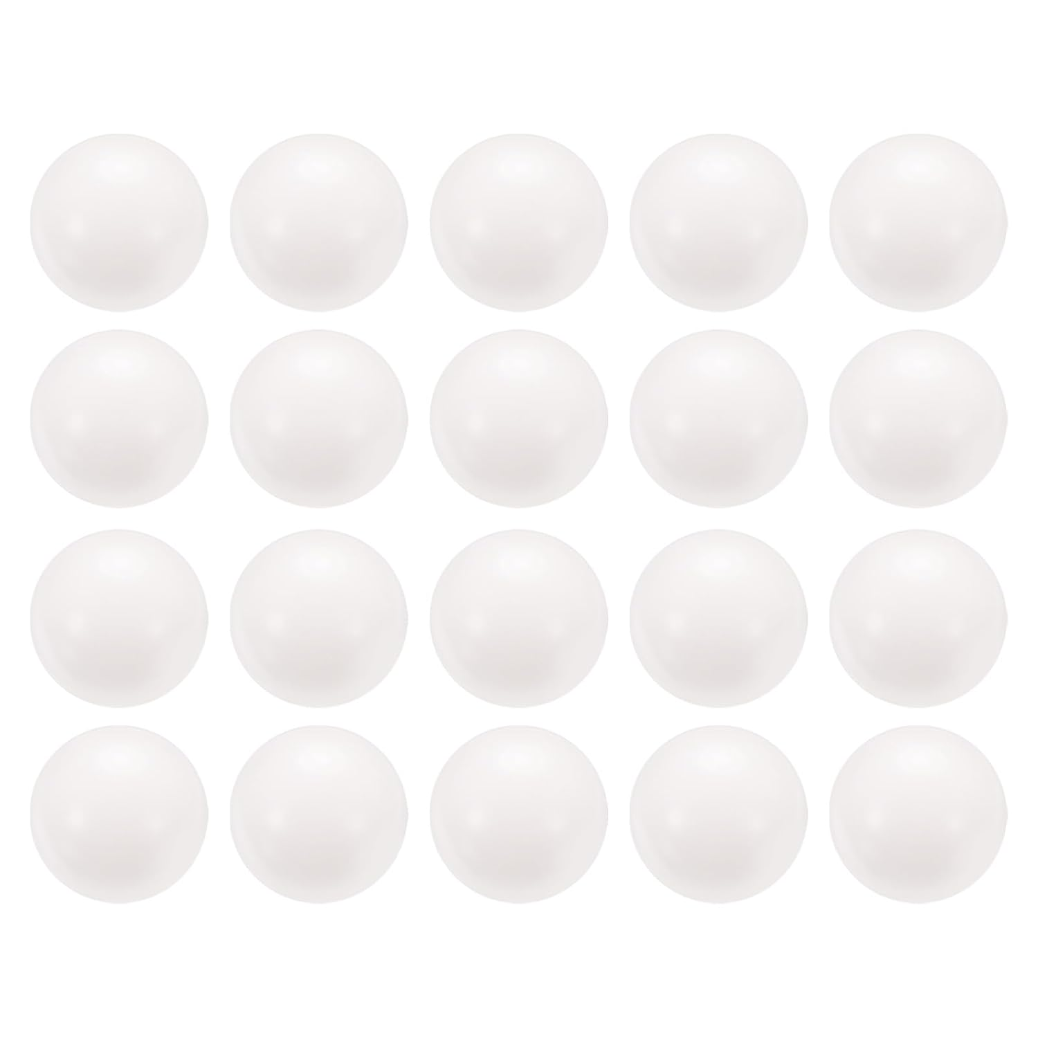 Uxcell 20Pcs POM Bearing Balls 25Mm Solid Plastic Bearing Balls, Precision POM Balls