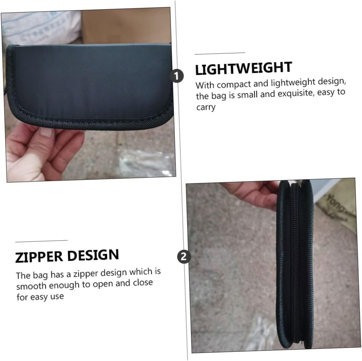 PAMINGONO Portable Darts Pouch Oxford Cloth Case Zipper Organizer for Travel Home Storage Bag