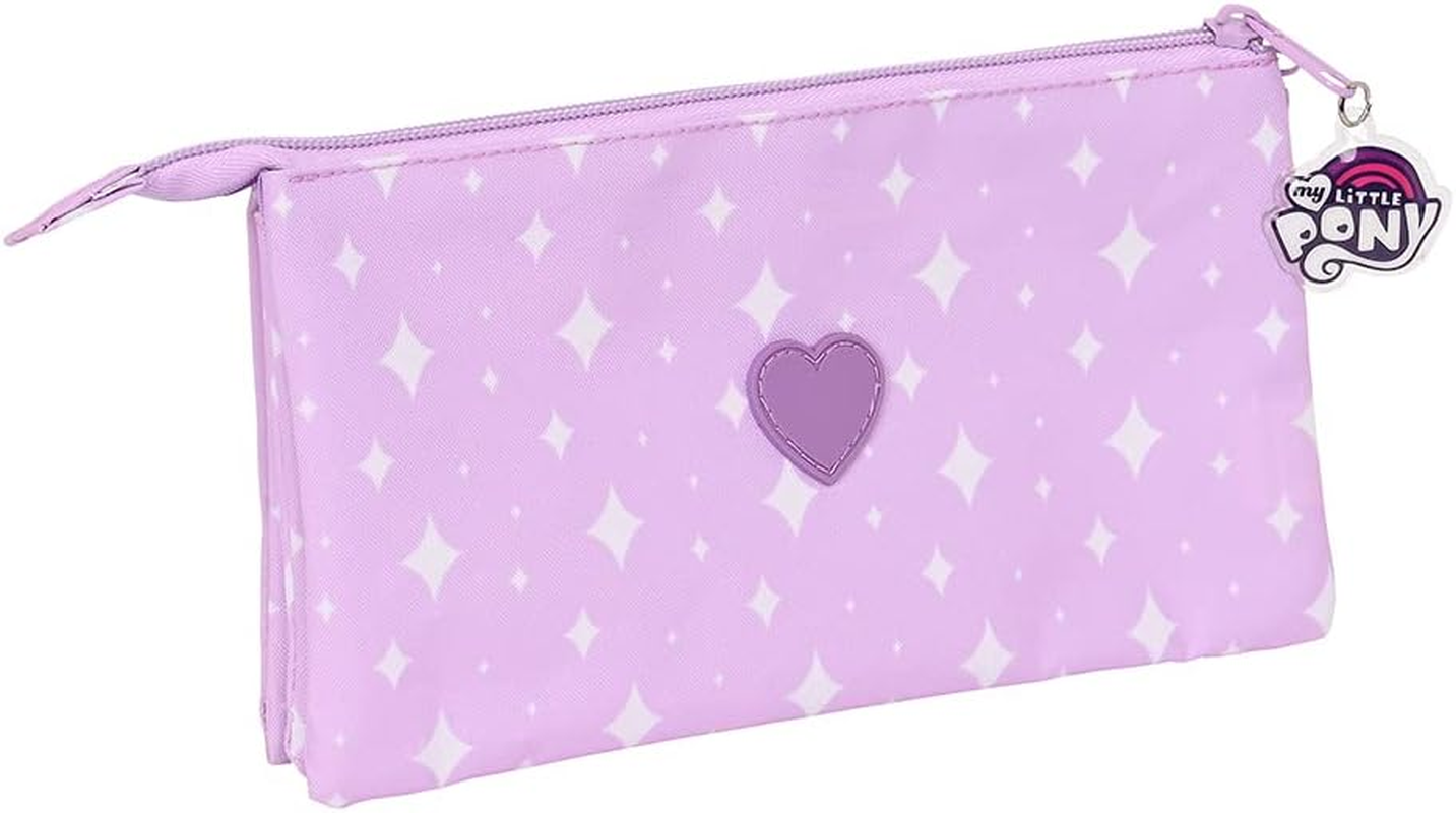 My Little Pony 812235744 Girls Pencil Case Ideal for Children from 5 to 14 Years Comfortable and Versatile 22 X 3 X 12 Cm Purple image number 2