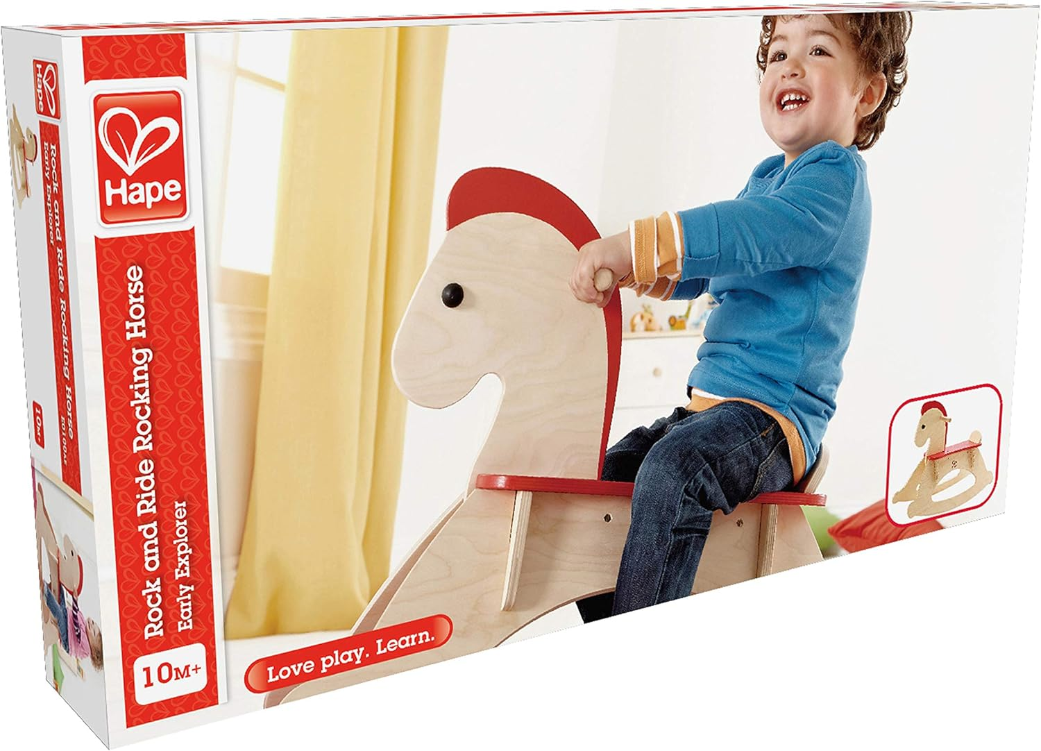 Hape Rock and Ride Kid'S Wooden Rocking Horse image number 4