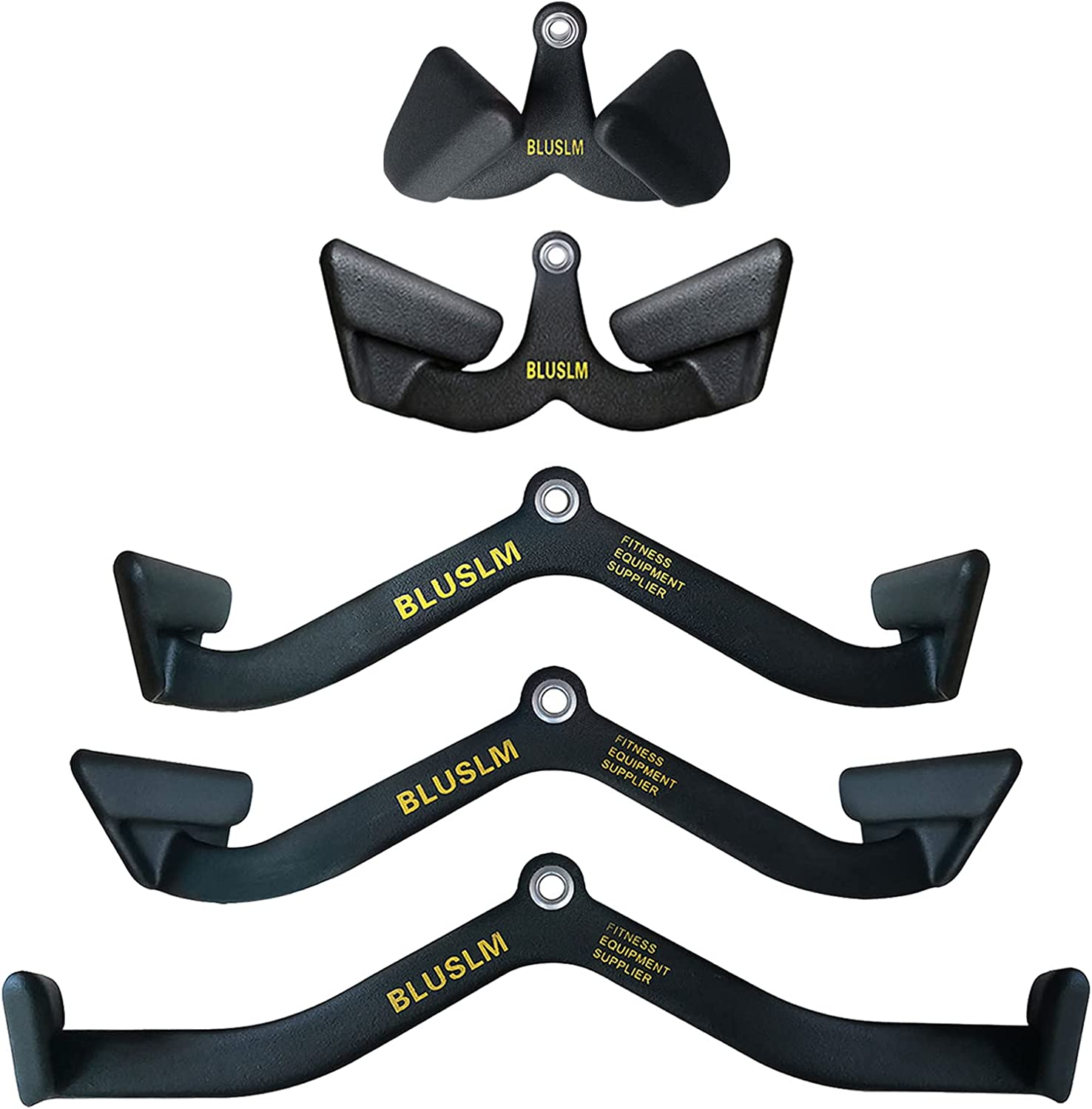 LAT Pull down Bar for Cable Machine, LAT Pulldown Attachments T Bar V Bar Cable Attachment, Back Tricep Bar Strength Training Handle