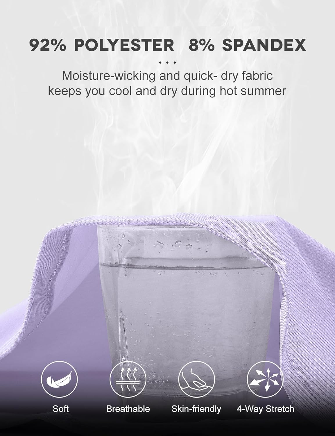 BGOWATU Women'S Short Sleeve Golf Tennis Polo Shirts V Neck Collared Workout Tops UV Protection Dry Fit image number 6