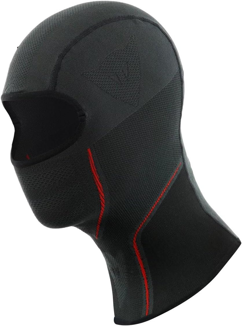 Dainese - Thermo Balaclava, Winter Motorbike Balaclava, Warm and Insulating under Helmet, Balaclava Ski Mask, Windproof Motorcycle Balaclavas Men & Woman, Seamless, Made in Italy, Black/Red
