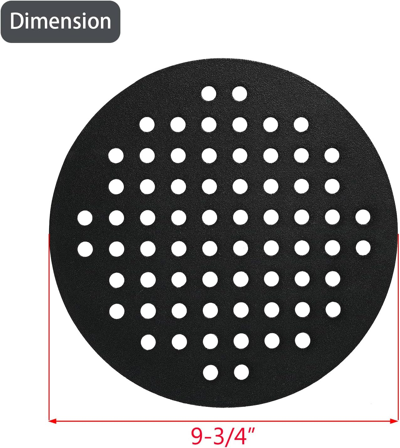 KJ-MFG23 Cast Iron Fire Grate for Kamado Joe 18 Inch Classic I II III Series KJ23RH KJ23RHC KJ23RHCI Grill Replacement Parts Charcoal Grate Bottom Plate Charcoal Smoker Grate Grill Accessories 1 Pack image number 4