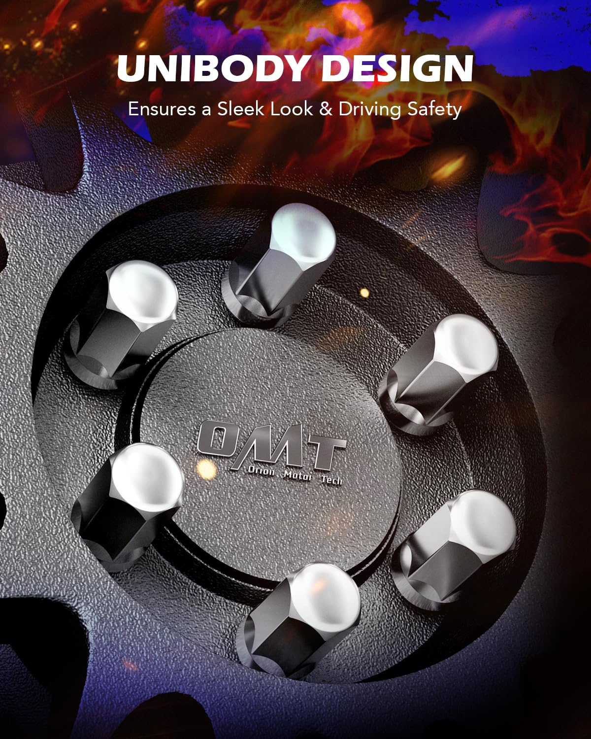 Orion Motor Tech M14X1.5 Lug Nuts, Cone Seat Lug Nut Set with 7/8" Hex, 14X1.5Mm Wheel Lug Nuts Compatible with Buick Dodge Cadillac Chrysler Chevy Silverado, GM 9596070 611-236, Set of 24, Chrome image number 3