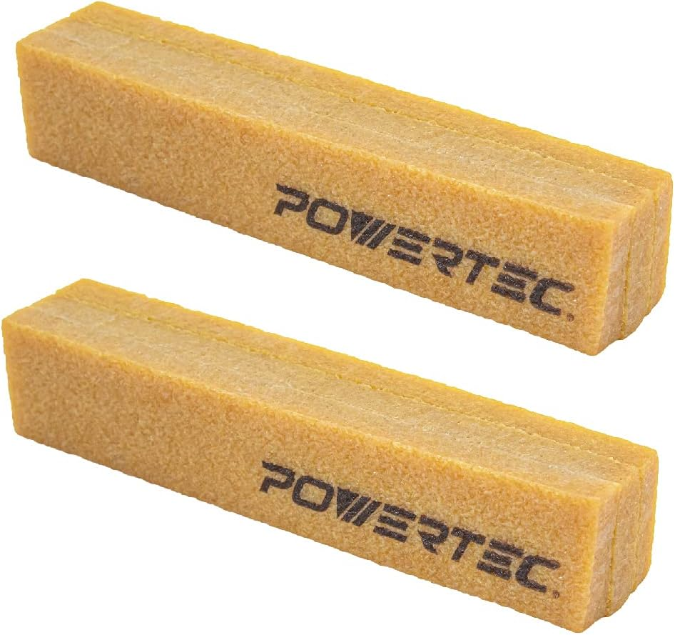POWERTEC 71002-P2 Abrasive Cleaning Stick for Sanding Belts & Discs 8-1/2" 2PK | Natural Rubber Eraser - Woodworking Shop Tools for Sanding Perfection image number 5
