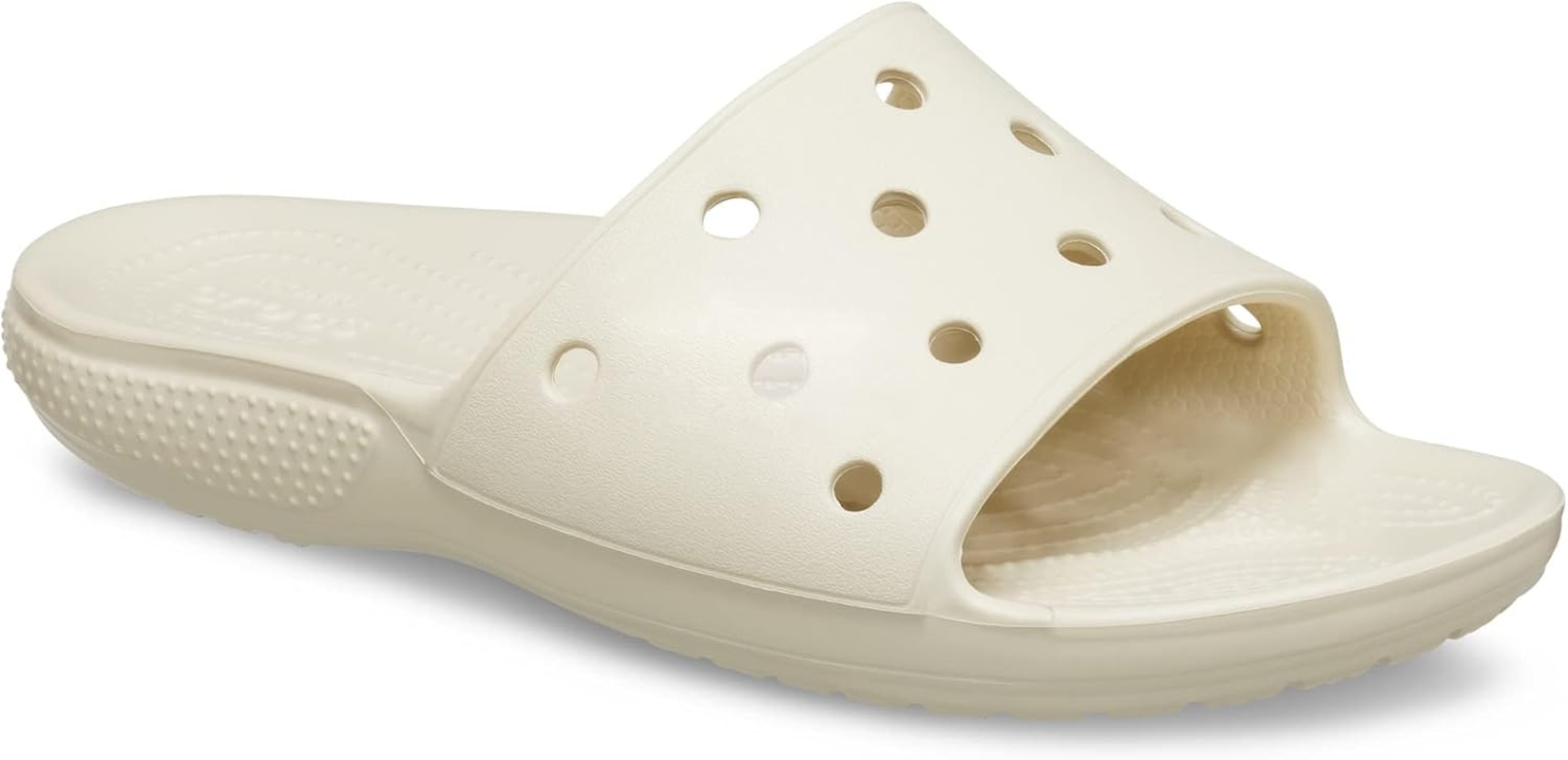 Crocs Unisex Adult Classic Slide, Bone, US M12/W14 image number 1