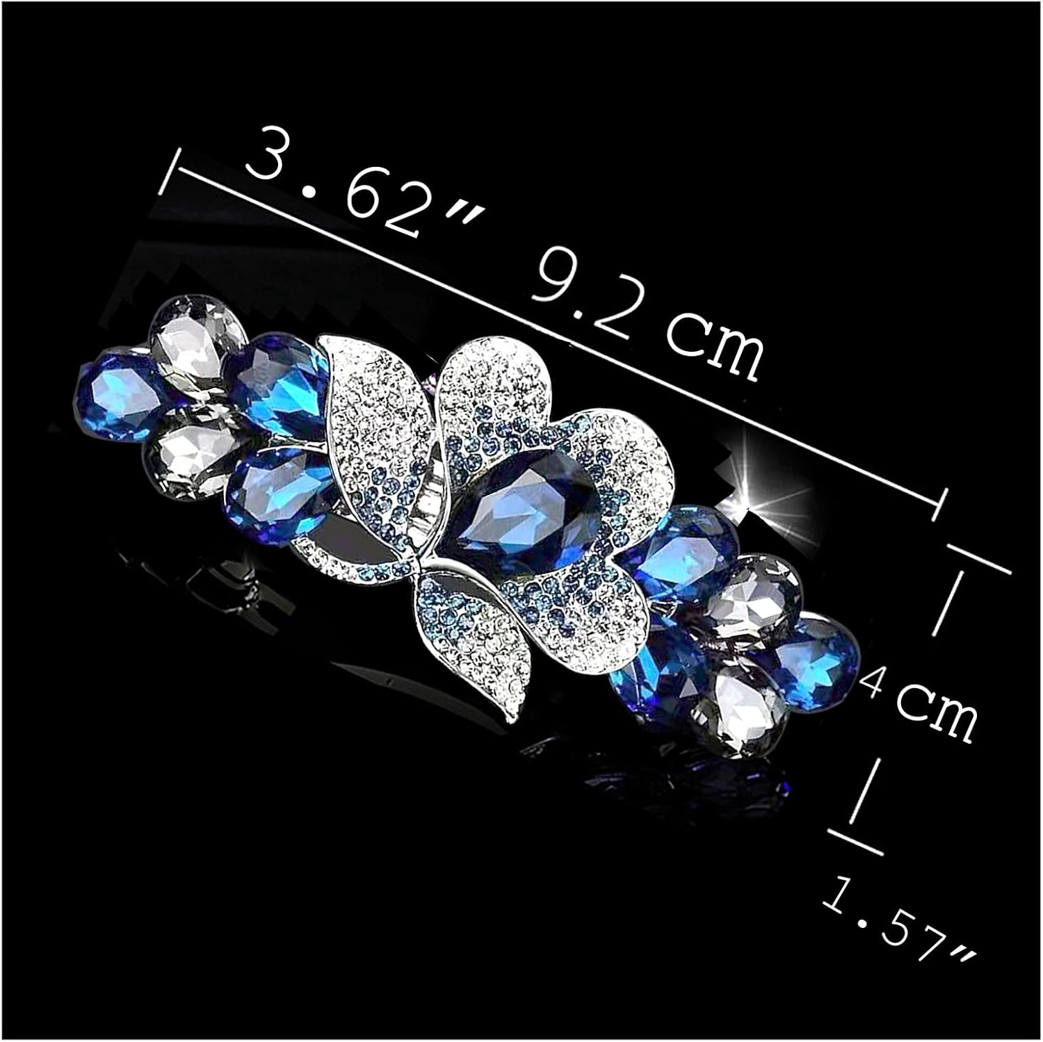 Violet Flower Woman Hair Clips, Hair Accessories, Decorative Hair Clips Girls Women,Blue