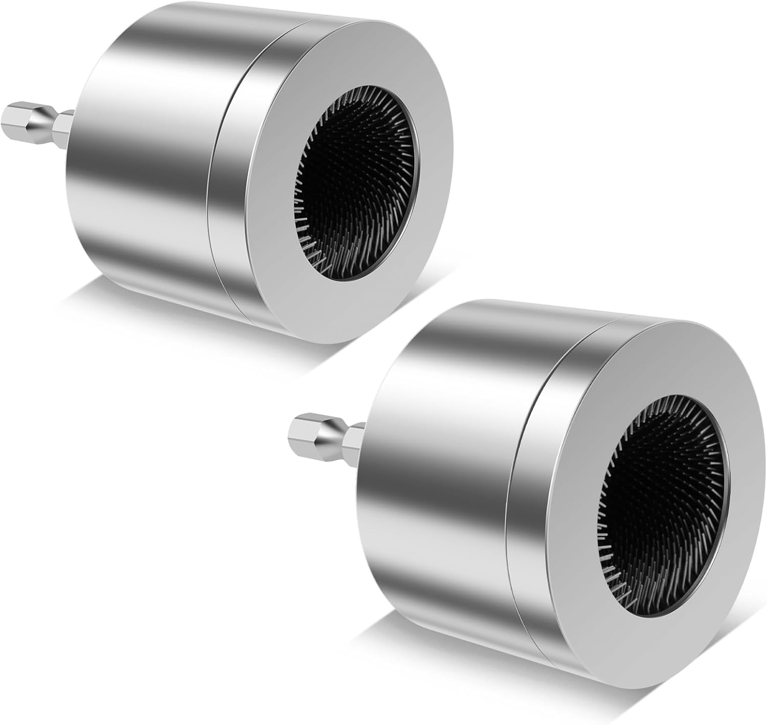 2Pcs Metal Copper Pipe Cleaner, 1/2" & 3/4" Copper Tube Cleaning Brush for Power Drill, Reusable Pipe Cleaner Brush with Replaceable Brushes, Copper Pipe Cleaning Tool for Electric Drill image number 6