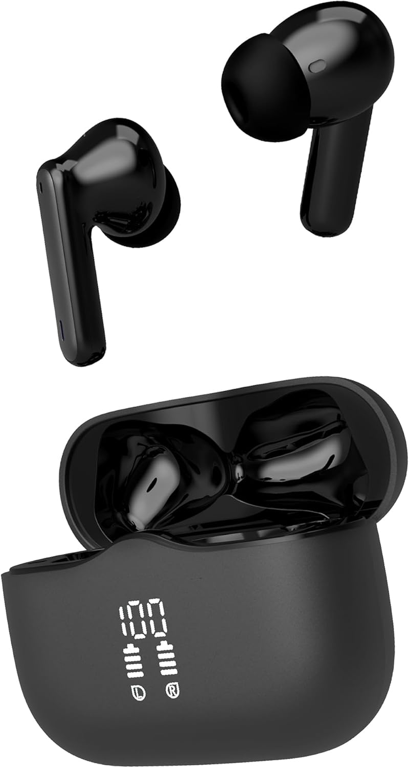 T'Nb - T'Nb Wireless Bluetooth Headphones Noise Cancelling Active Design with Touch Control and Charging Box Color - Grey image number 4