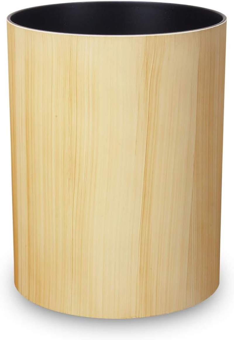 Tatsukraft Wood Grain Painted Trash Can Natural Wood Box, S, 3.4 L, Black, Cherry, Trash Bin, Stylish, Living Room, Small, Kitchen, Dust Box, Furniture, Pail, Wastebasket, Small, No Lid, Wood Grain