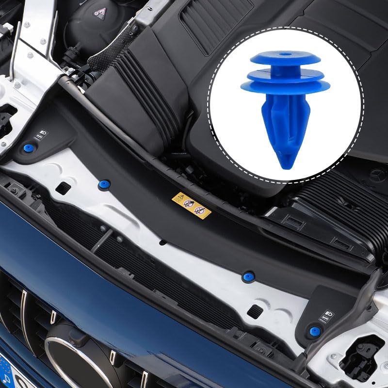 50 PCS Wheel Arch Trim Clips, Front and Rear Wheel Arch Styling Fixing Clips Durable Car Clamps Plastic Push Rivets for Car Fixing, Compatible with Land Rover Evoque and Jaguar image number 3