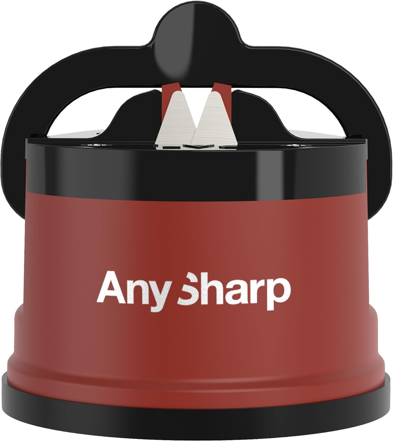 Anysharp Knife Sharpener, Hands-Free Safety, Powergrip Suction, Safely Sharpens All Kitchen Knives, Ideal for Hardened Steel & Serrated, World'S Best, Compact, One Size, Silver