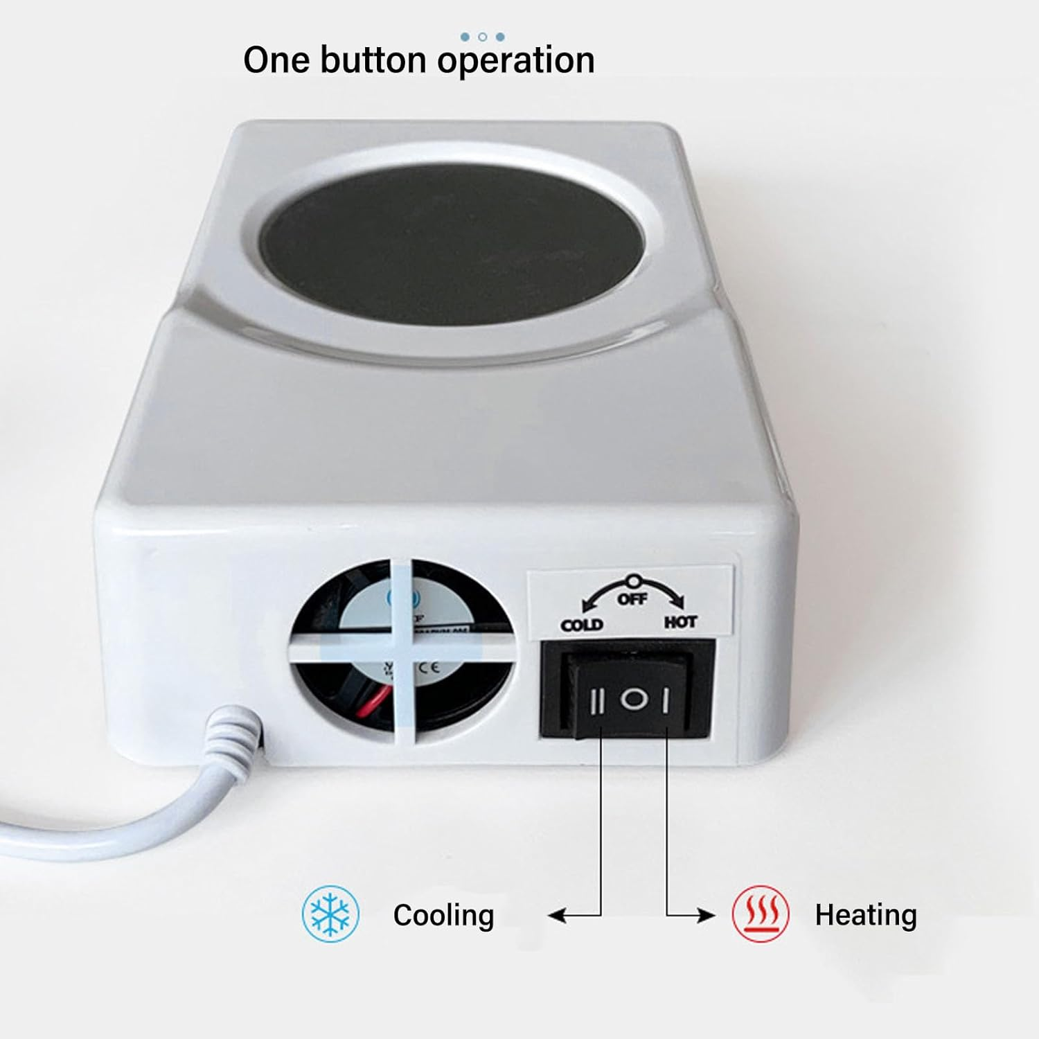 Sorandy Coffee Mug Warmer and Cooler, Beverage Chiller, USB Powered, 10&deg;C to 45&deg;C, 2 in 1 Beverage Warmer and Drink Cooler, for Travel, Office Desks, Home, for Coffee, Milk Tea