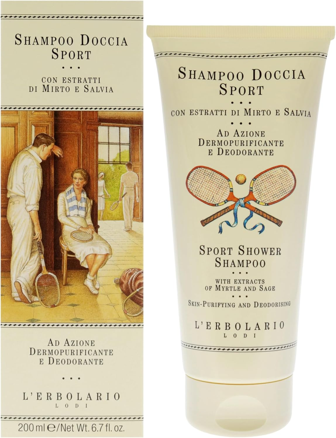 Lerbolario Sport Shower Shampoo for Unisex 6.7 Oz Shampoo image number 1