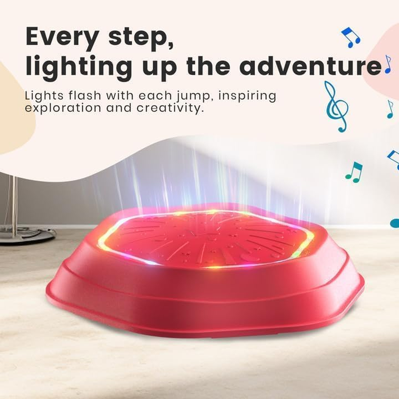 Holyton Music Light up Stepping Stones for Kids,5 Pcs Sensory Toys Balance Board,Encourage Toddler Balance Stones,Toddler Toys for Ages 3 4 5 6 Years Old,Indoor & Outdoor Play image number 1