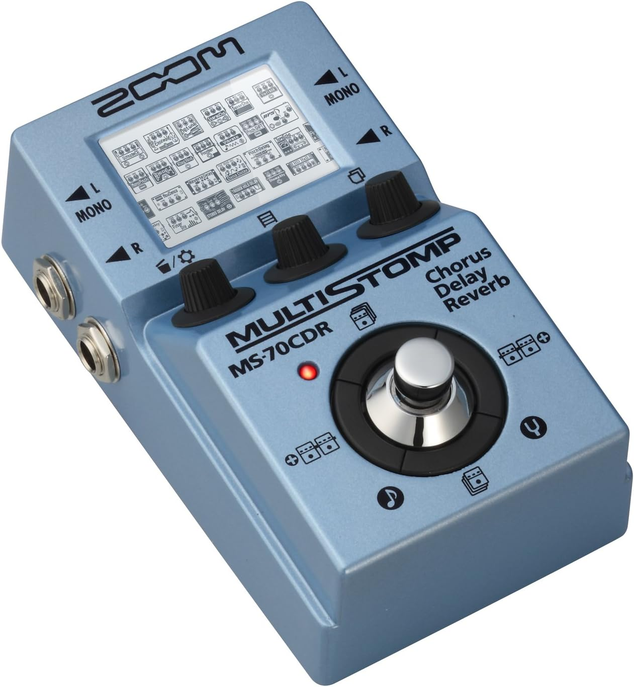 Zoom MS-70CDR Chorus Delay Reverb Guitar Effects Pedal image number 1