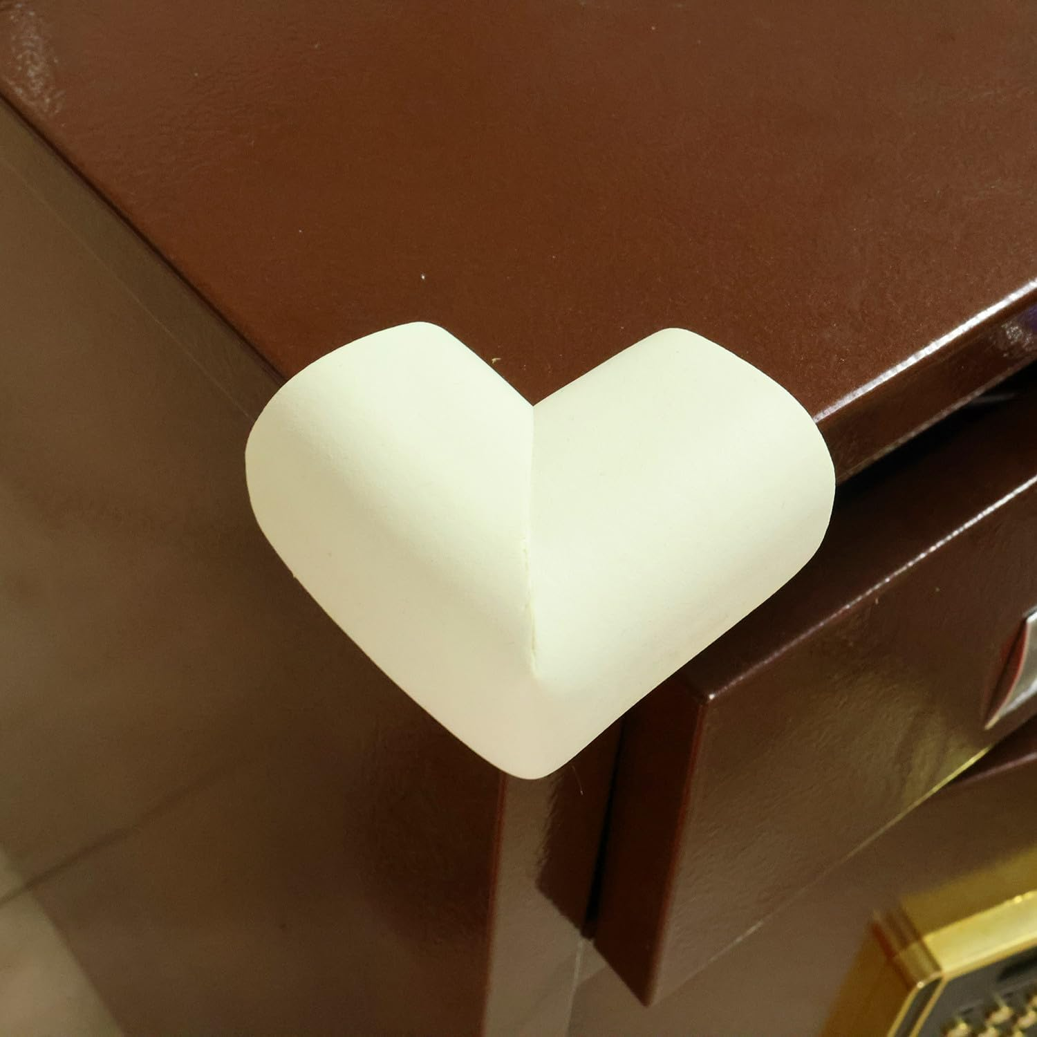 Foam Corner Protectors and Edge Guards for Proofing Furniture, Pre-Taped Safety Bumpers with Strong Adhesive, 4-Pack for Tables, Desks, Cabinets,White - Orevan