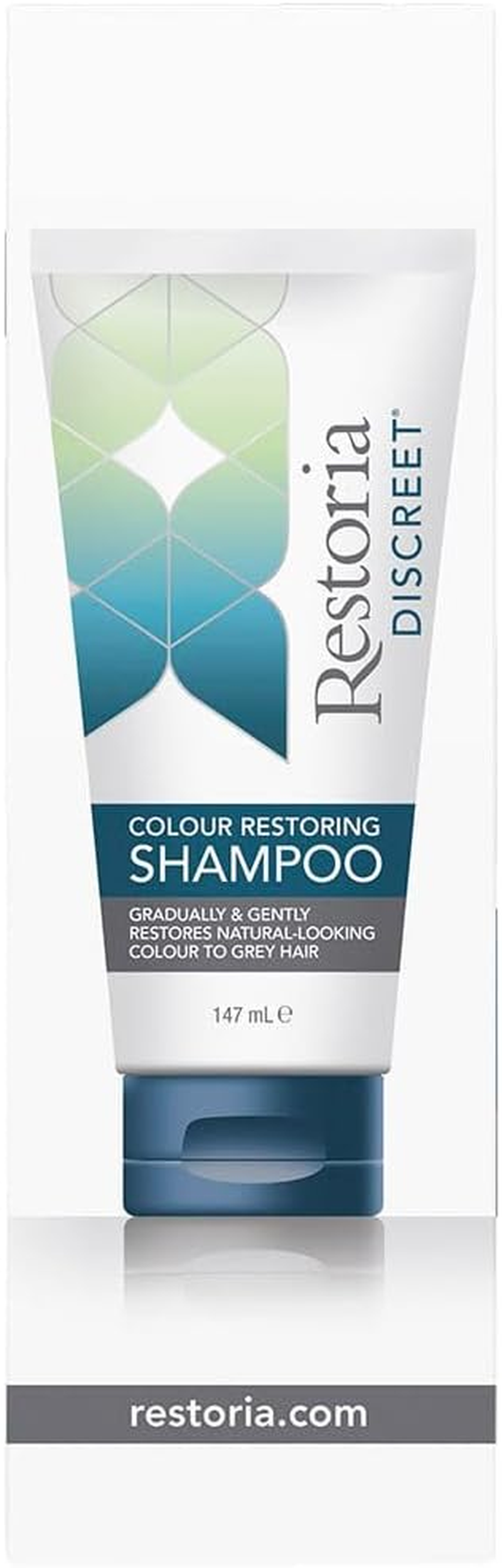 Restoria Discreet Colour Restoring Shampoo, Gradually Restores Natural Colour to Grey Hair, for Any Shade of Hair, with Aloe Vera & Coconut Oil, 147Ml image number 2