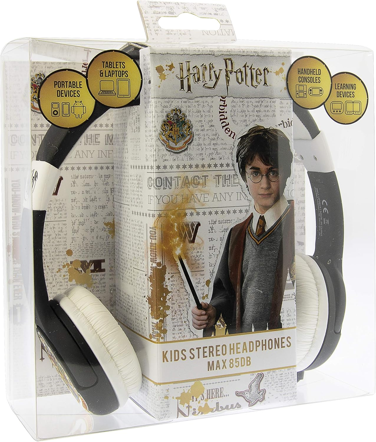 OTL HP0624 Harry Potter Back to Hogwarts Junior Headphones, Black image number 1