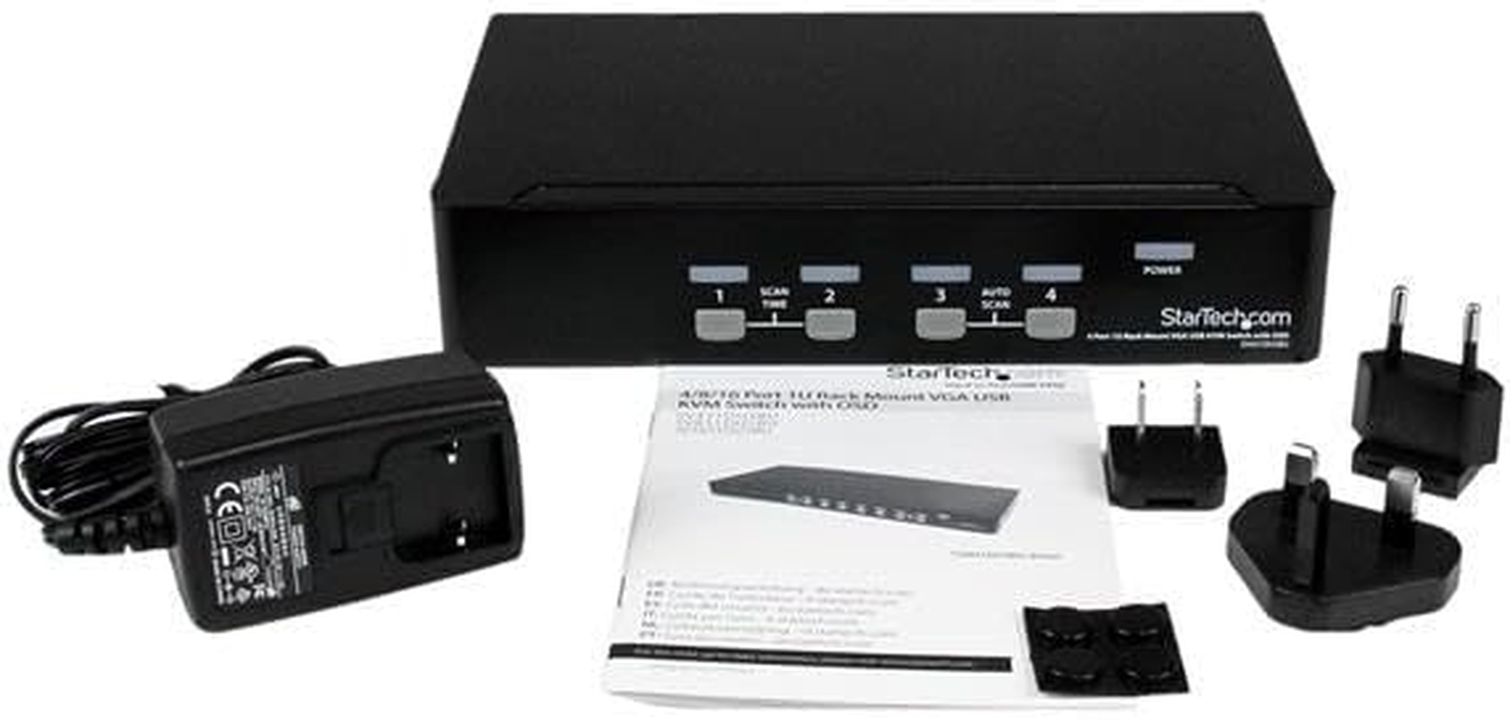 Startech.Com SV431DUSBU 4 Port 1U Rack Mount USB KVM Switch with OSD image number 2