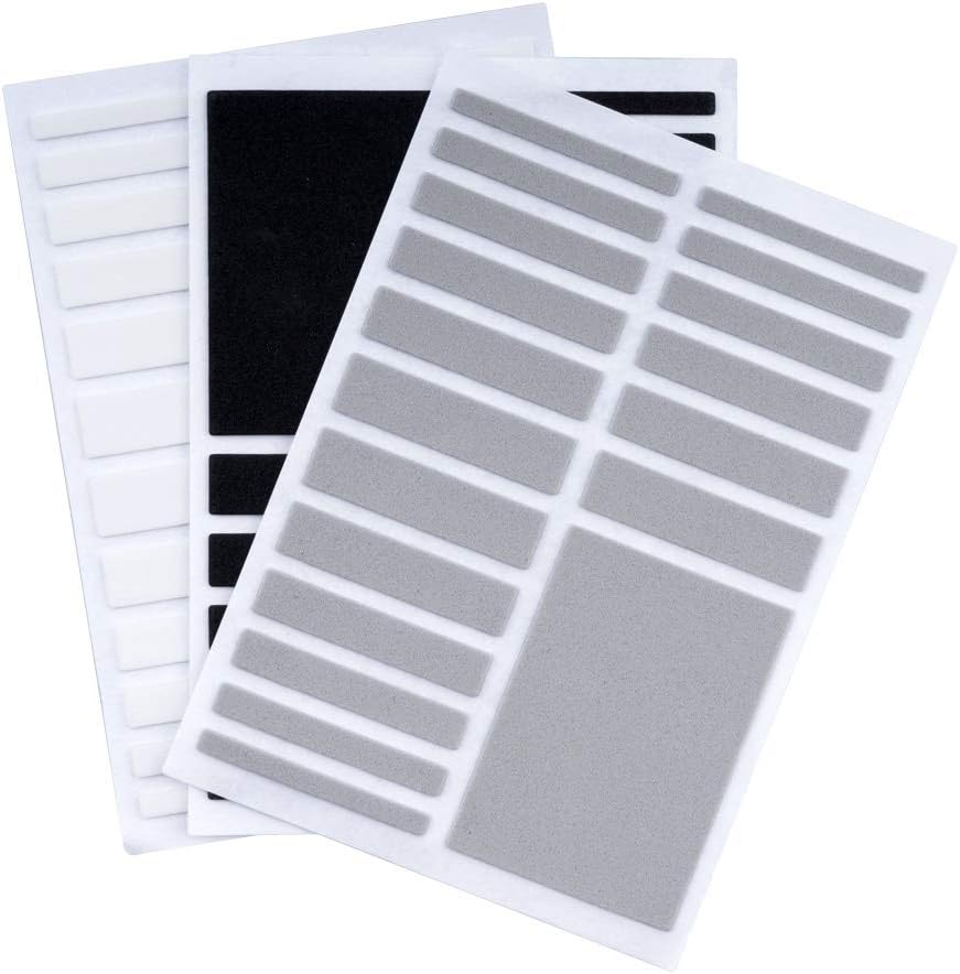 Urlighting Invisible Ring Size Adjuster 3 Sheets for Loose Rings - Loose Ring Size Adjuster, Jewelry Guard, Tightener,Spacer, Sizer, Fitter for Fixing Wide Rings, Multi-Size Ring Resizer, 54 Pcs+3 DIY Zone image number 2