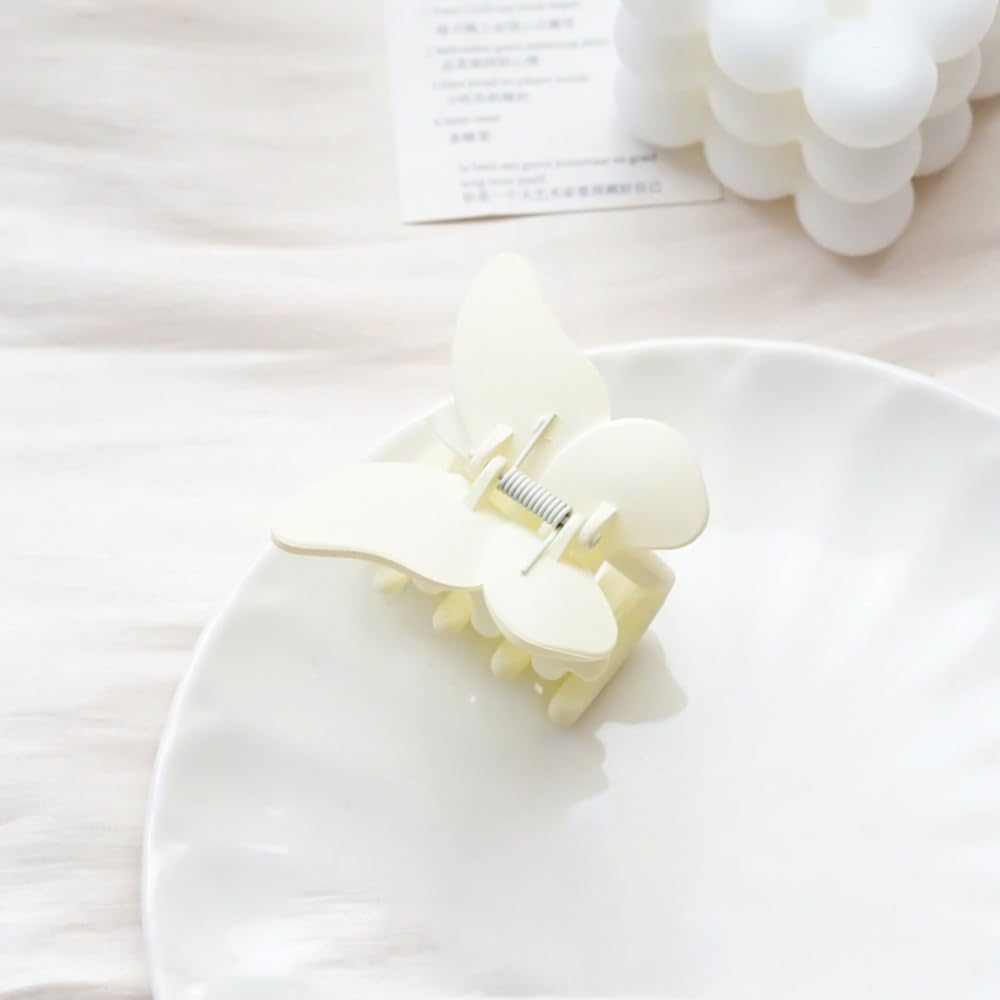 Anevous Pack of 2 Women'S Hair Clips, Butterfly Hair Clips, Hair Claw Clips for Thick and Thin Hair, Hair Clips, Hair Clips for Women, Party, Wedding Decoration, Wine Red