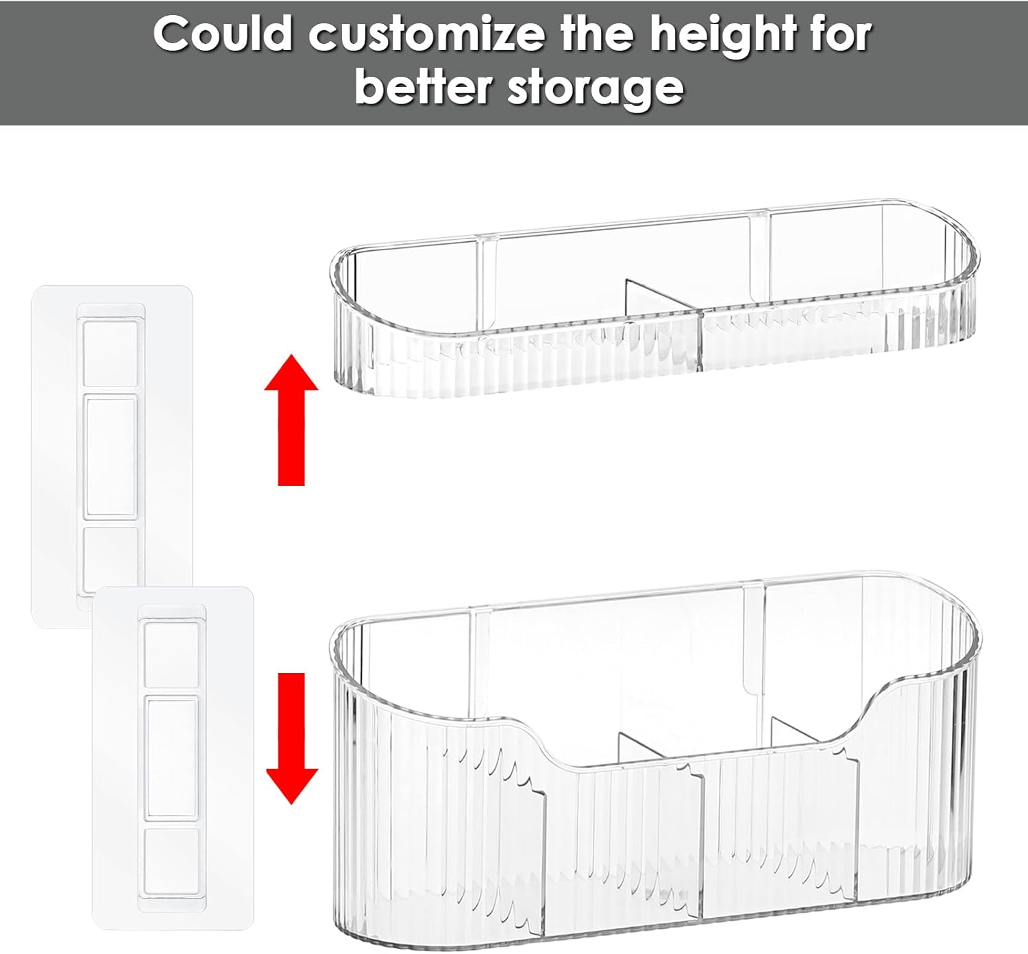 OGA Cat Wand Toy Storage Hanging Holder Cat Wand Toy Basket Cat Wand Storage Rack for Organizing Feather for Cat, Cat Accessories for Indoor Cats, Kitten Accessories, Cat Storage Basket, Clear image number 5