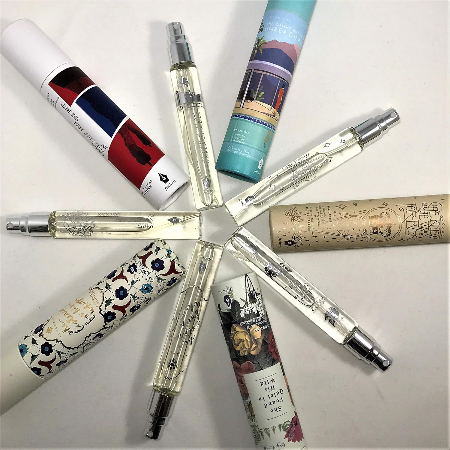 Fictions Mini Perfume Spray - Istanbul. She Listened for His Whisper - by Olivia Jan - Peach Skin, Black Pepper, Saffron, Rose Petal, Incense, Oud Wood, Blond Woods, Labadanum - Travel Size - 0.5 Oz image number 3