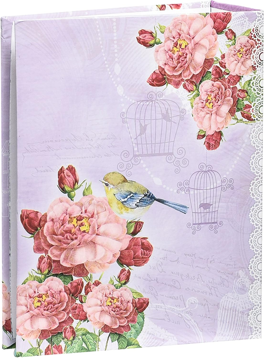 6X4'' Small Purple Vintage Bird Slip in Case Photo Album for 100 Photos image number 3